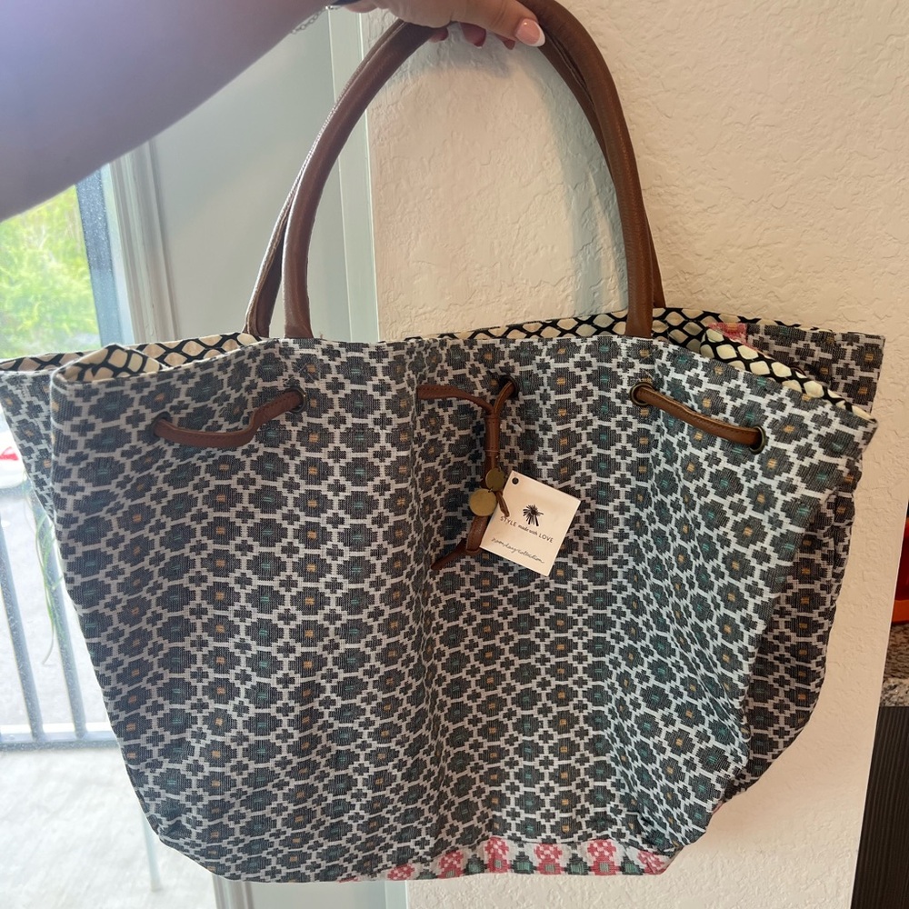 Reversible Noonday Nepali Bag - never used. Originally 135.
